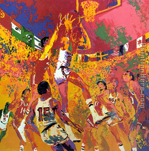 Leroy Neiman Olympic Basketball